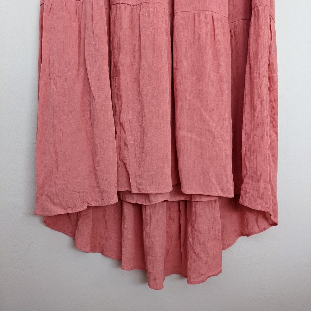 LOFT Flutter Sleeve Tiered Dress - Picture 7 of 11
